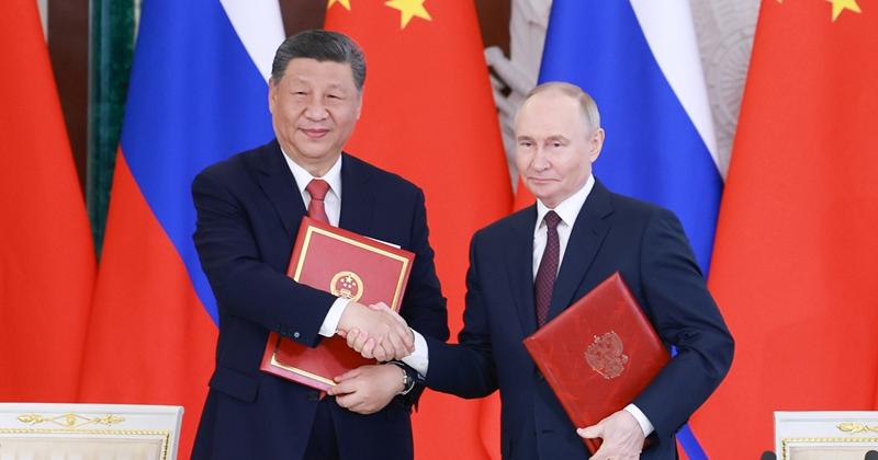 习近平同俄罗斯总统普京会谈