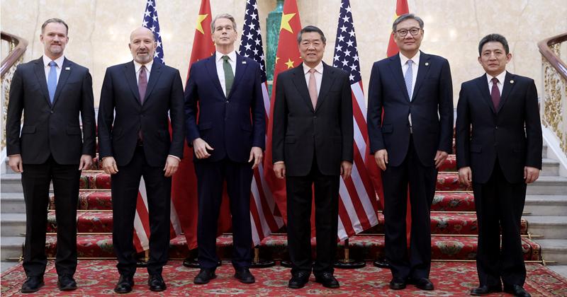 中美经贸磋商机制首次会议在英国伦敦开始举行