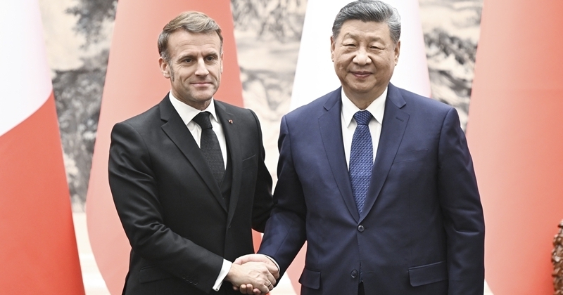 习近平同法国总统马克龙举行会谈